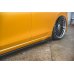 Накладки сплиттеры на пороги Вар2 на VW Golf VIII